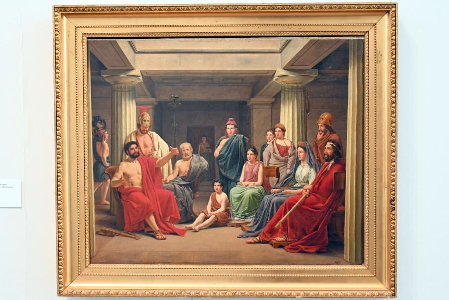 Constantin Hansen (1831–1860), Odysseus bei den Phaiaken, Schleswig, Landesmuseum für Kunst und Kulturgeschichte, Saal 44, 1831, Bild 1/2