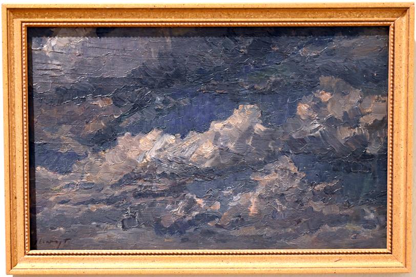 Max Slevogt (1886&ndash;1931), Wolkenstudie, Schleswig, Landesmuseum für Kunst und Kulturgeschichte, Saal 45, nach 1900