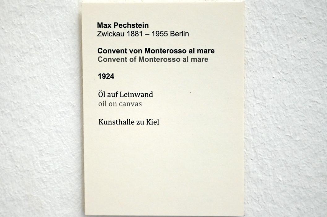 Max Pechstein (1895&ndash;1953), Convent von Monterosso al mare, Kiel, Kunsthalle, Doppelseitige Gemälde, 1924, Bild 2/2