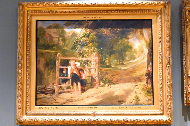 William Collins (1833&ndash;1844), Bäuerliche Höflichkeit, London, Victoria and Albert Museum, 3. Etage, Britain, 1833