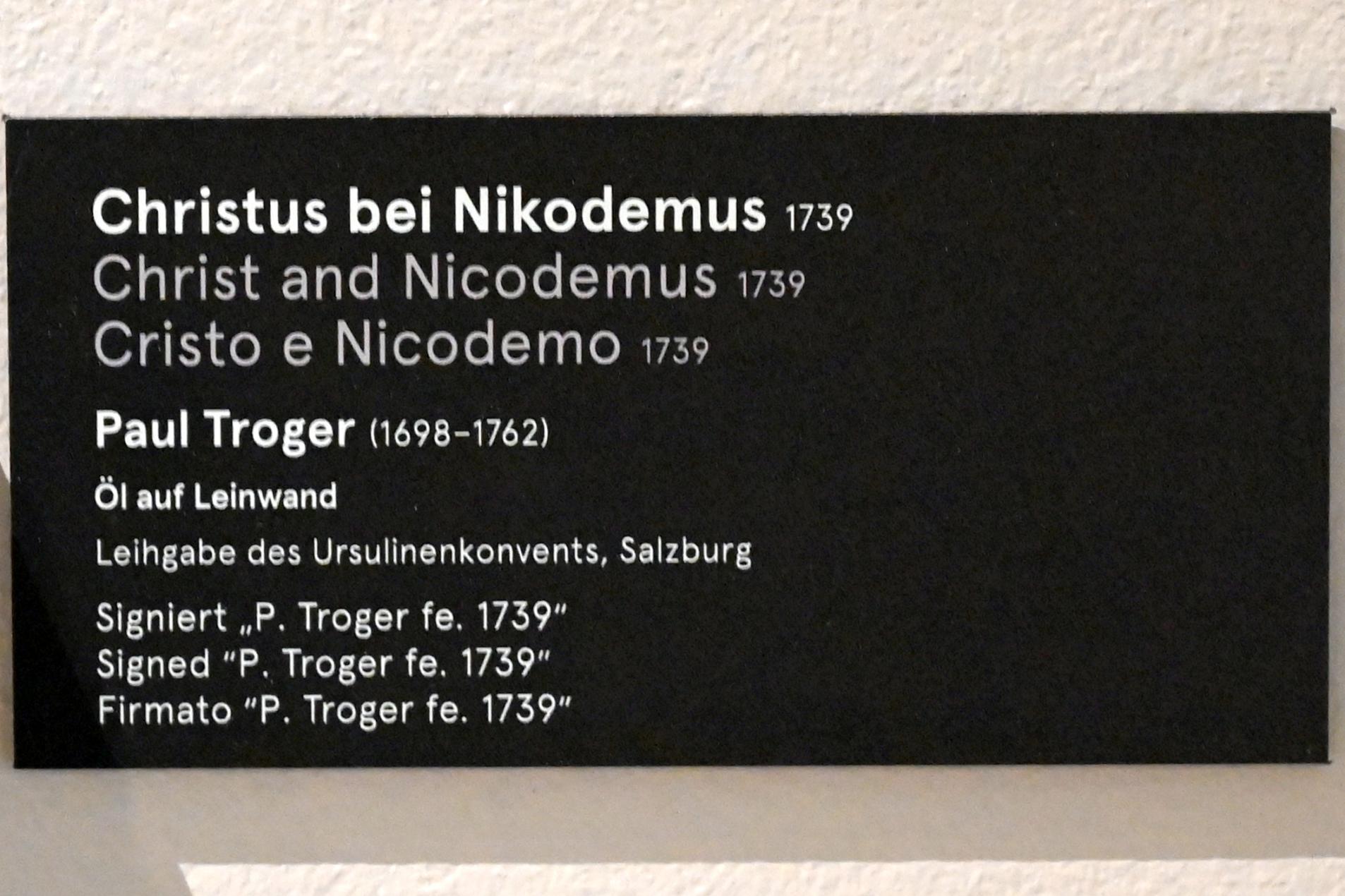 Paul Troger (1727&ndash;1750), Christus bei Nikodemus, Salzburg, Dommuseum Salzburg, 1739, Bild 2/2