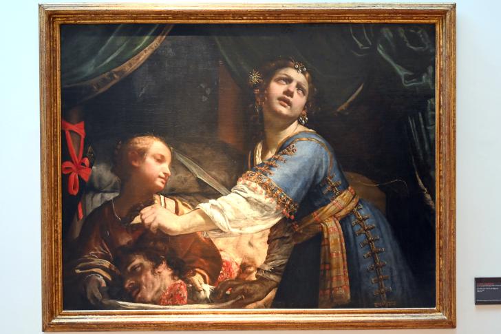 Guido Cagnacci (1642&ndash;1660), Judith mit dem Haupt des Holofernes, Bologna, Pinacoteca Nazionale, Saal 30, 1640&ndash;1645