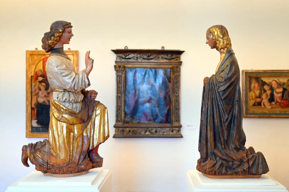 Mariä Verkündigung, Rotella, Chiesa di San Lorenzo, jetzt Urbino, Galleria Nazionale delle Marche, Saal 12, Letztes Viertel 15. Jhd.