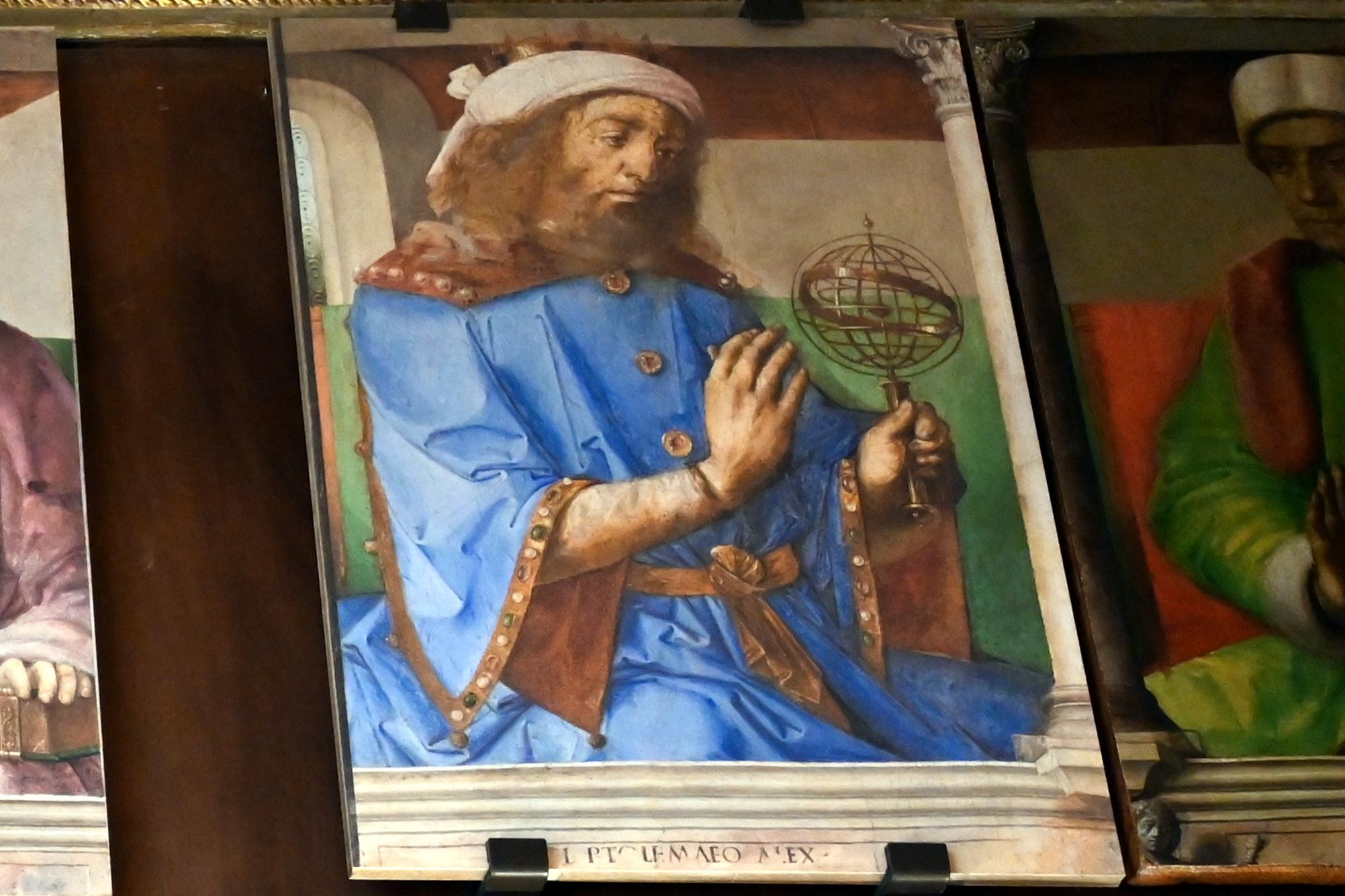 Joos van Wassenhove (Justus van Gent) (1465–1473), Ptolomäus, Urbino, Palazzo Ducale, jetzt Urbino, Galleria Nazionale delle Marche, Saal 18, Undatiert