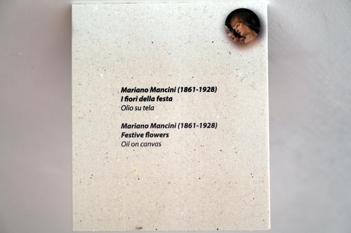 Mariano Mancini (1888&ndash;1920), Festblumen, Rimini, Stadtmuseum, Saal 6, Undatiert, Bild 2/2
