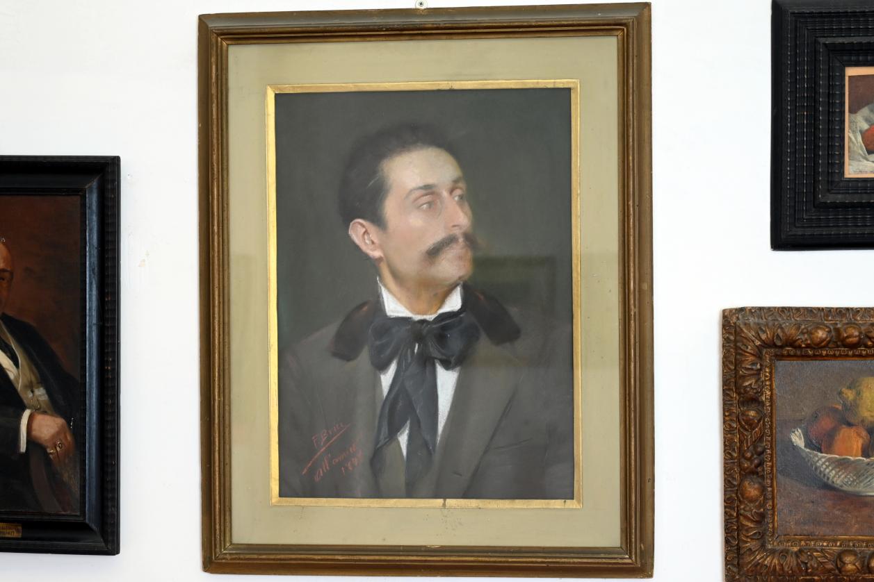 Francesco Brici (1898–1933), Porträt des Malers Mariano Mancini, Rimini, Stadtmuseum, Saal 6, 1898