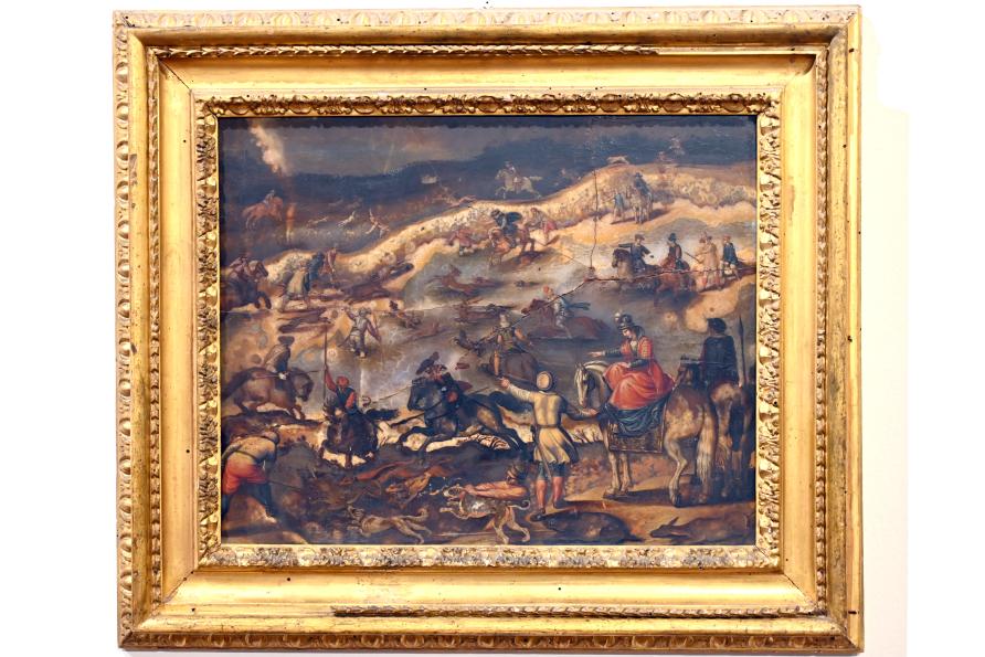 Antonio Tempesta (1595–1620), Wildschweinjagd, Ancona, Pinacoteca civica Francesco Podesti, Obergeschoss Saal 5, Undatiert