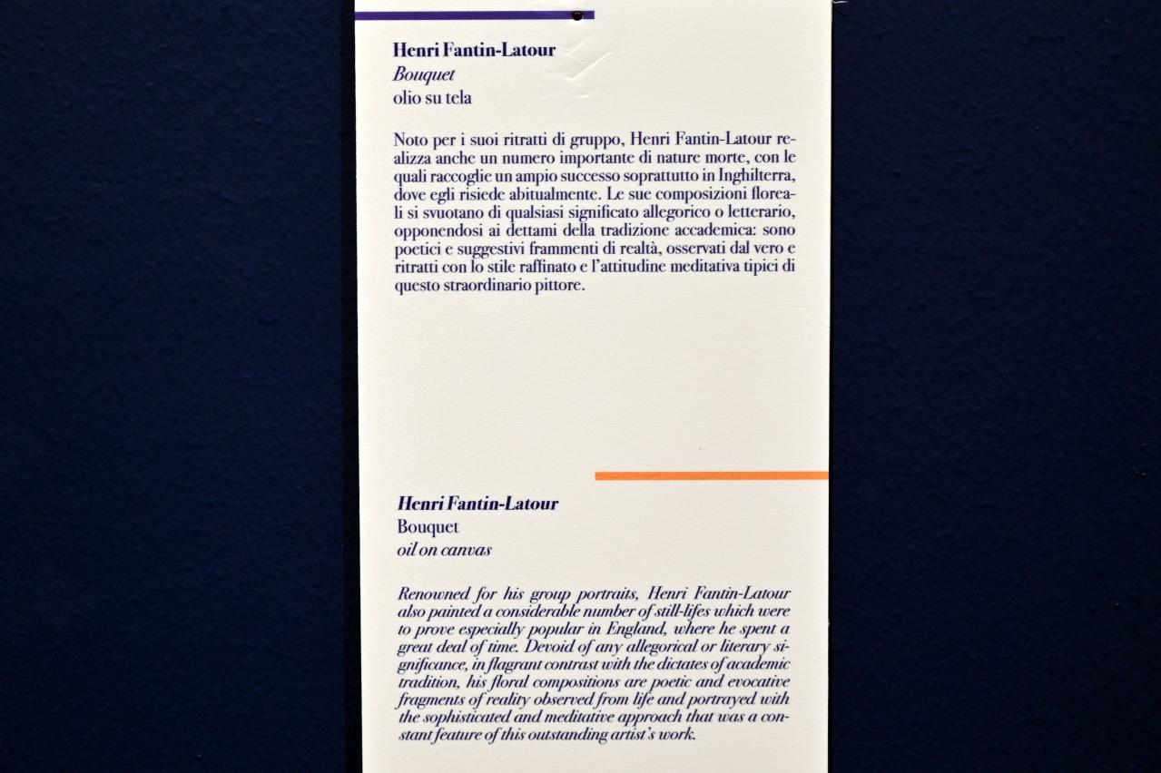 Henri Fantin-Latour (1858&ndash;1888), Blumenstrauß, Ancona, Pinacoteca civica Francesco Podesti, Obergeschoss Saal 7, Undatiert, Bild 2/2
