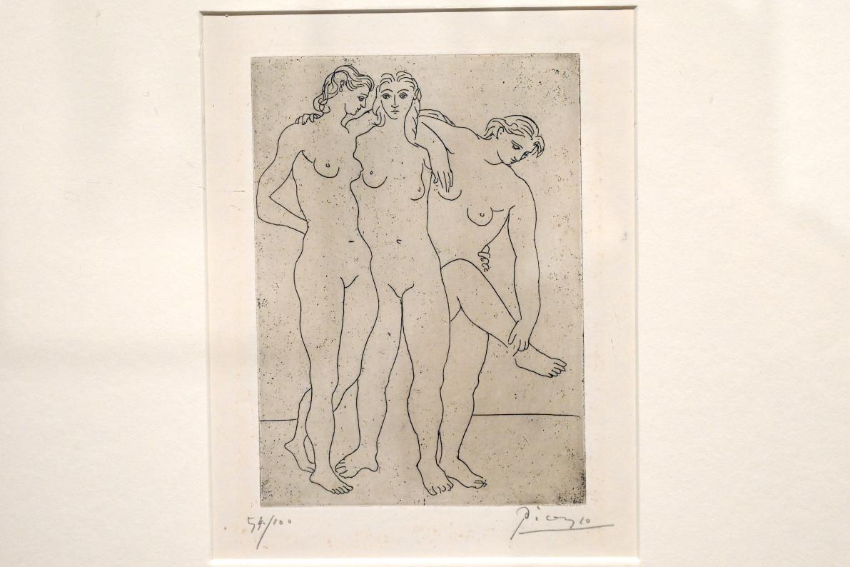 Pablo Picasso (1897–1972), Drei Badende III, Ancona, Pinacoteca civica Francesco Podesti, 2. Obergeschoss Saal 1, Undatiert