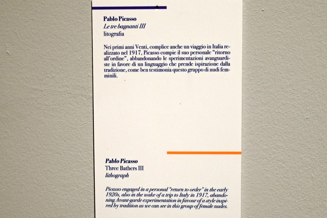 Pablo Picasso (1897&ndash;1972), Drei Badende III, Ancona, Pinacoteca civica Francesco Podesti, 2. Obergeschoss Saal 1, Undatiert, Bild 3/3
