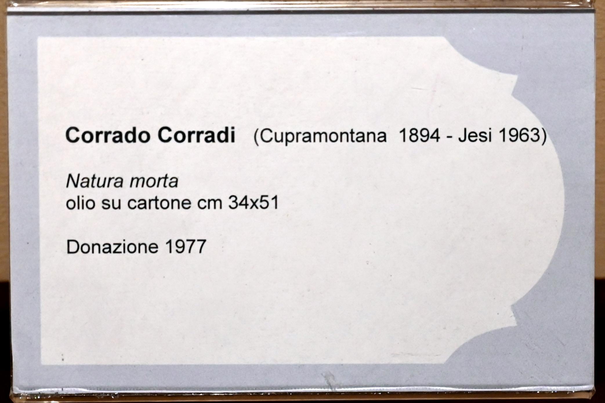 Corrado Corradi (Undatiert), Stillleben, Jesi, Städtische Kunstgalerie, Obergeschoss Saal 3, Undatiert, Bild 2/2
