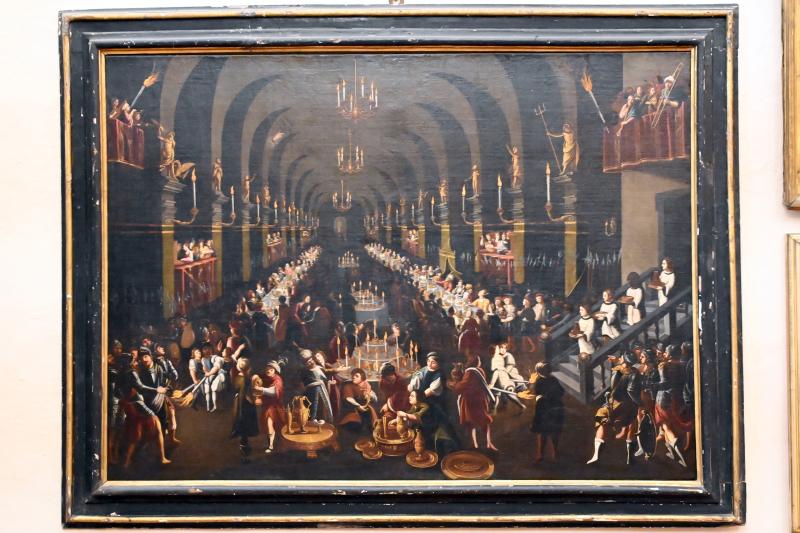 Das Gastmahl des Belsazar, Gubbio, Pinacoteca Comunale im Palazzo dei Consoli, Obergeschoss Saal 5, 16. Jhd.