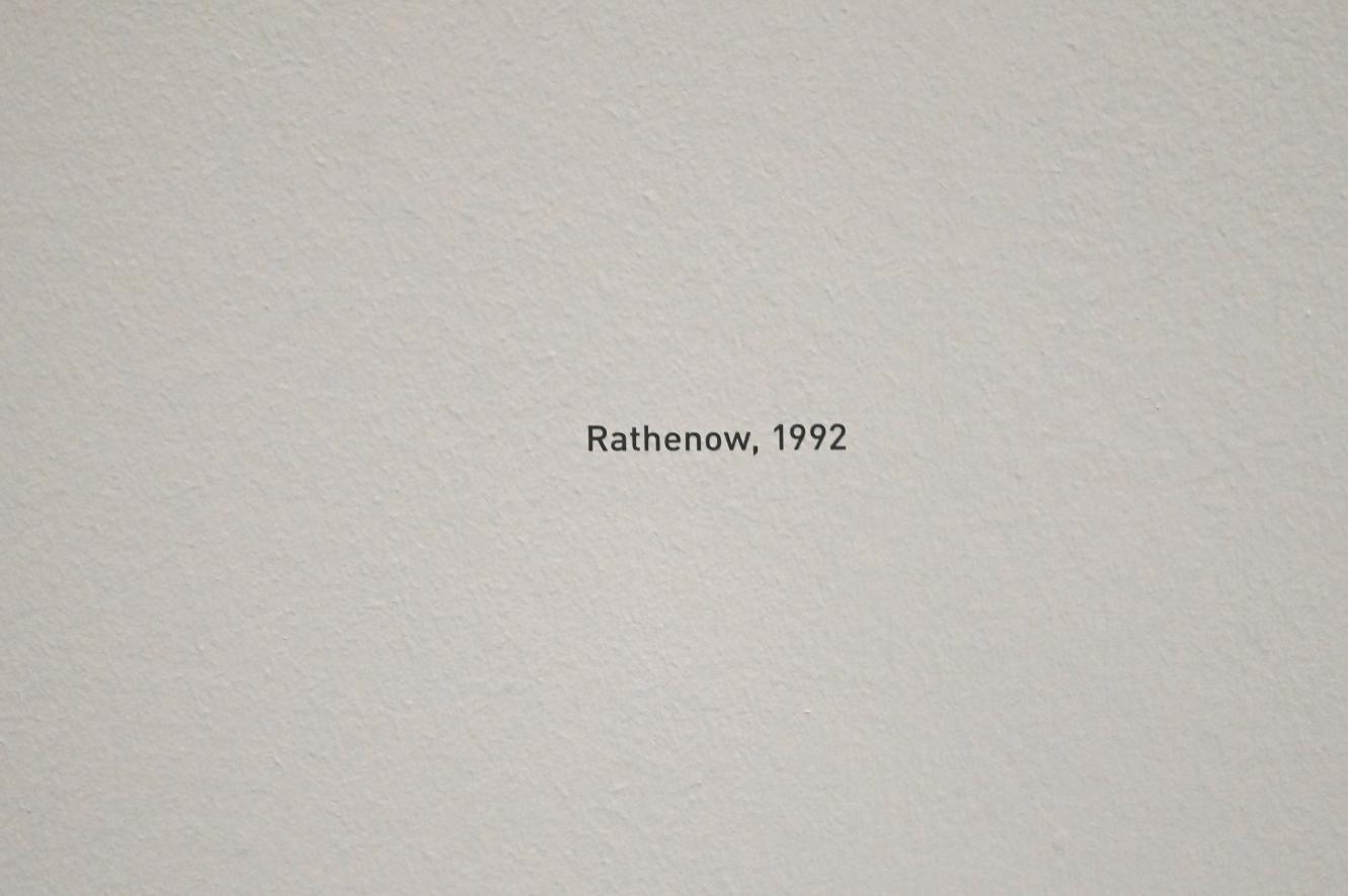 Laurenz Berges (1992–1995), Rathenow, München, Pinakothek der Moderne, Saal 31 2022, 1992, Bild 2/3