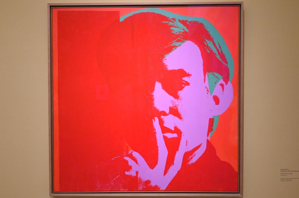 Andy Warhol (1956–1986), Selbstporträt, München, Pinakothek der Moderne, Saal 12 2022, 1967