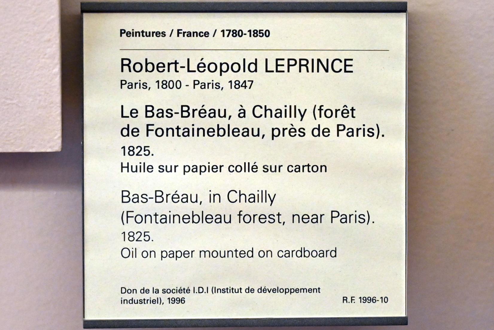 Robert Léopold Leprince (1822&ndash;1825), Bas-Bréau in Chailly im Wald von Fontainebleau, Paris, Musée du Louvre, Saal 948, 1825, Bild 2/2