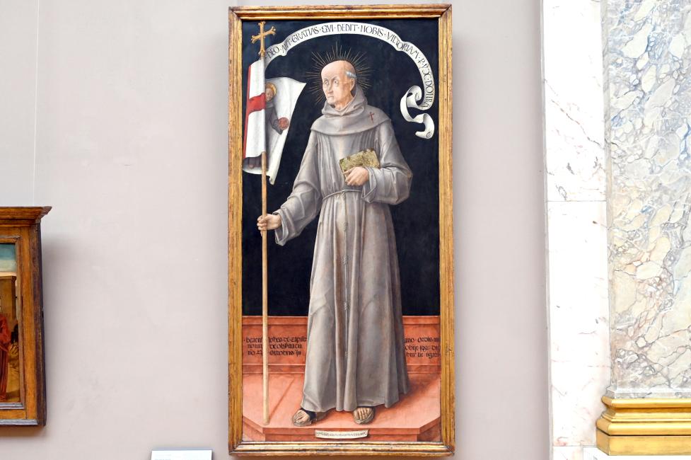 Bartolomeo Vivarini (1452–1465), Heiliger Johannes Capistranus, Paris, Musée du Louvre, Saal 710b, 1459