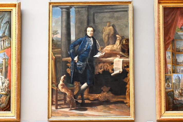 Pompeo Girolamo Batoni (1732–1785), Porträt des Charles John Crowle (1738–1811), Paris, Musée du Louvre, Saal 718, um 1761–1762
