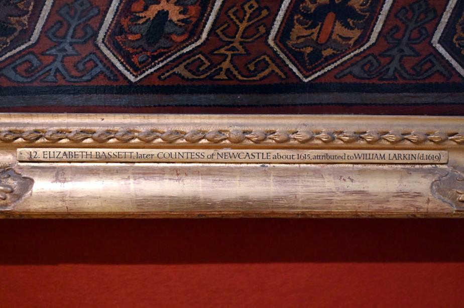 William Larkin (1613&ndash;1616), Elizabeth Howard, geb. Bassett, London, Kenwood House, Raum 3, um 1614&ndash;1618, Bild 2/2