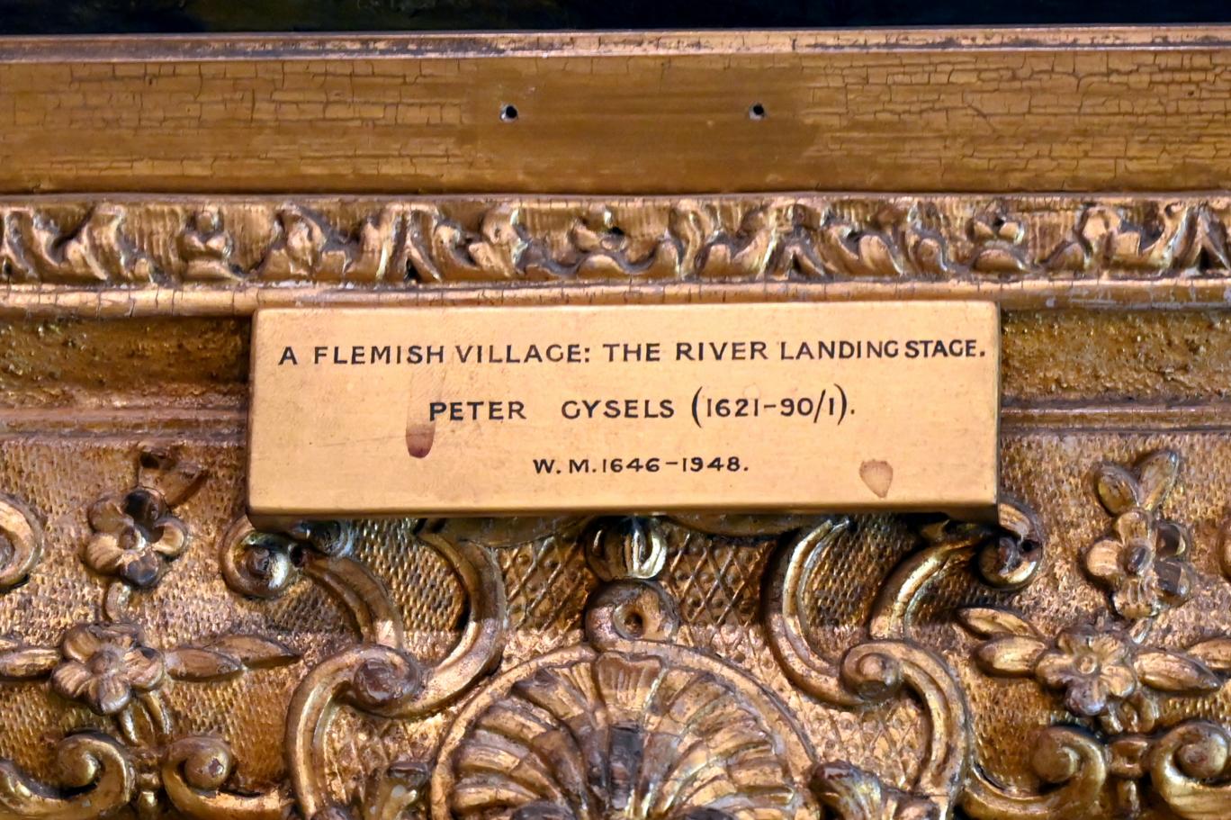 Peeter Gijsels (1662&ndash;1675), Ein flämisches Dorf mit Bootsanlegestelle am Fluss, London, Kenwood House, Raum 8, um 1655&ndash;1670, Bild 2/3