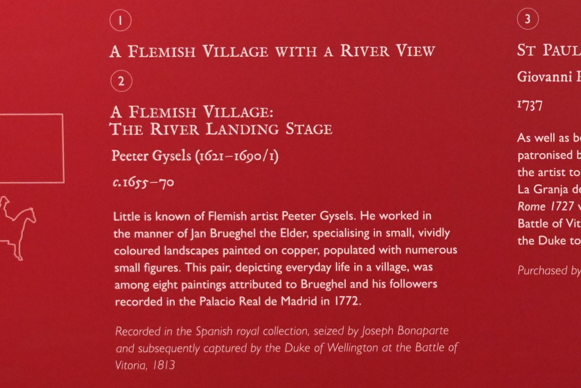 Peeter Gijsels (1662&ndash;1675), Ein flämisches Dorf mit Bootsanlegestelle am Fluss, London, Kenwood House, Raum 8, um 1655&ndash;1670, Bild 3/3