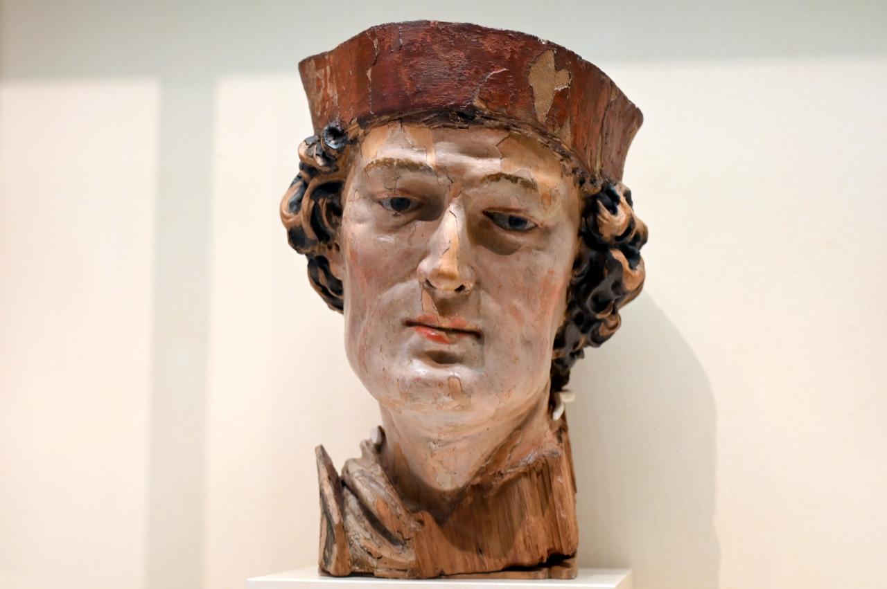 Kopf eines Heiligen, Paris, Musée du Louvre, Saal 169, um 1500&ndash;1510, Bild 2/5