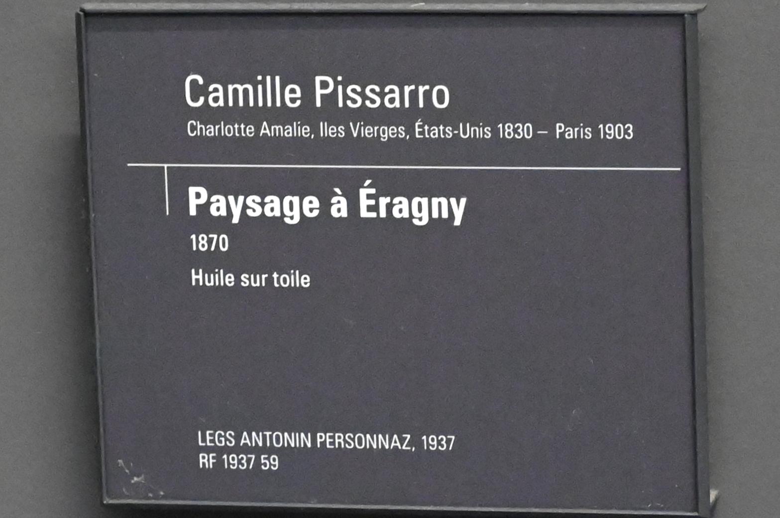 Camille Pissarro (1863&ndash;1903), Landschaft bei Éragny, Paris, Musée d’Orsay, 1870, Bild 2/2