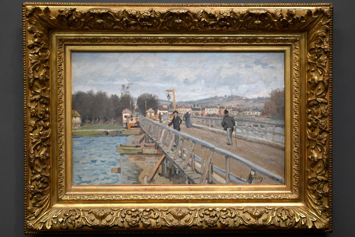 Alfred Sisley (1872–1896), Fußgängerbrücke in Argenteuil, Paris, Musée d’Orsay, 1872