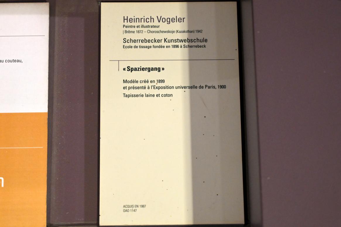 Heinrich Vogeler (1897&ndash;1928), Spaziergang, Paris, Musée d’Orsay, 1899, Bild 2/2