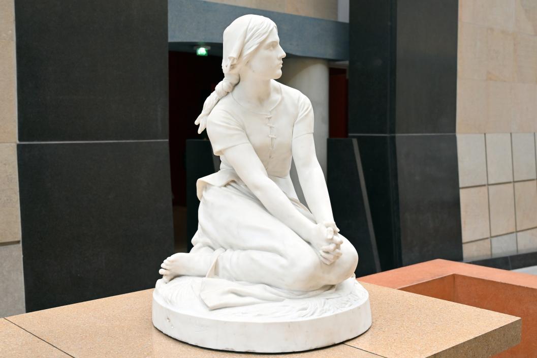Henri Chapu (1872), Johanna von Orléans in Domrémy, Paris, Musée d’Orsay, 1872, Bild 2/4