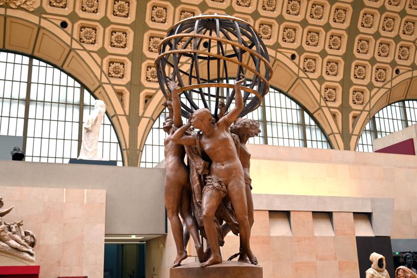 Jean-Baptiste Carpeaux (1859&ndash;1873), Die vier Erdteile tragen die Himmelssphäre, Paris, Musée d’Orsay, 1872, Bild 4/5