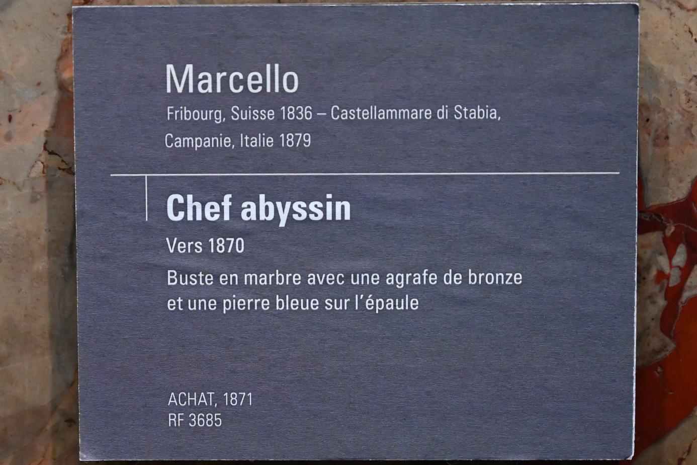 Marcello (Adèle d’Affry) (1870), Abessinischer Anführer, Paris, Musée d’Orsay, um 1870, Bild 3/3