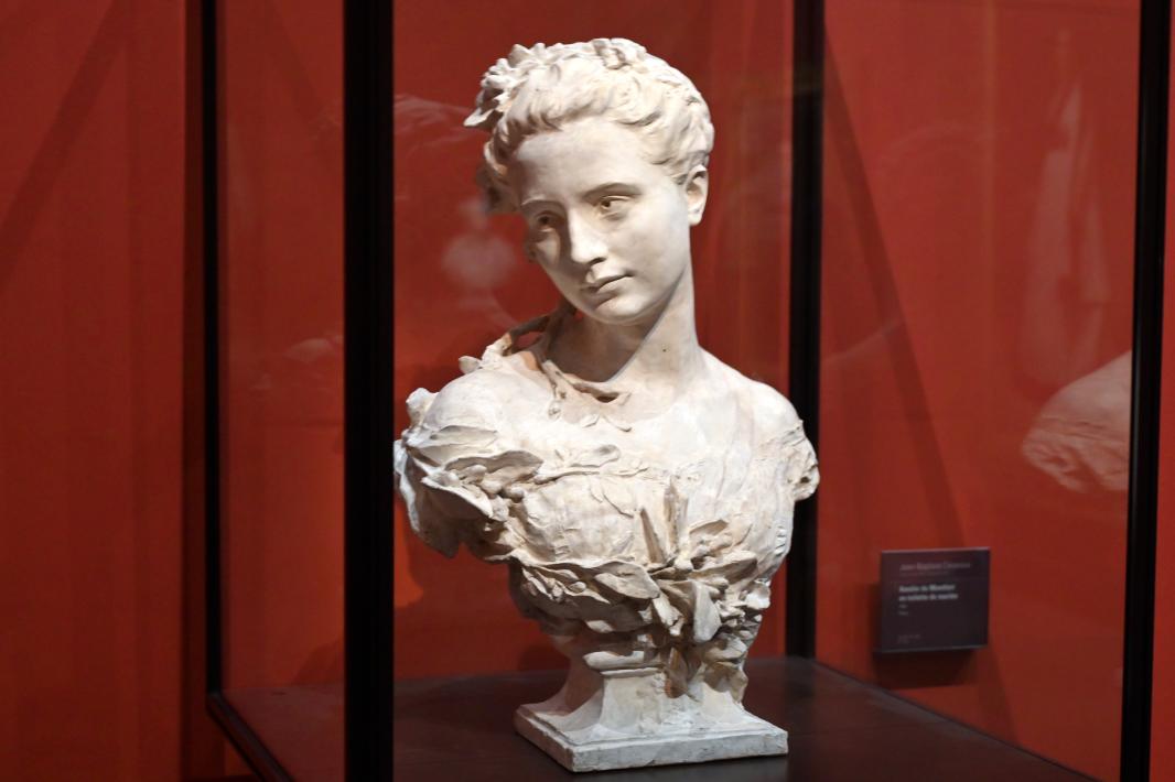 Jean-Baptiste Carpeaux (1859&ndash;1873), Porträtbüste der Amélie de Montfort im Brautkleid, Paris, Musée d’Orsay, 1869, Bild 2/3