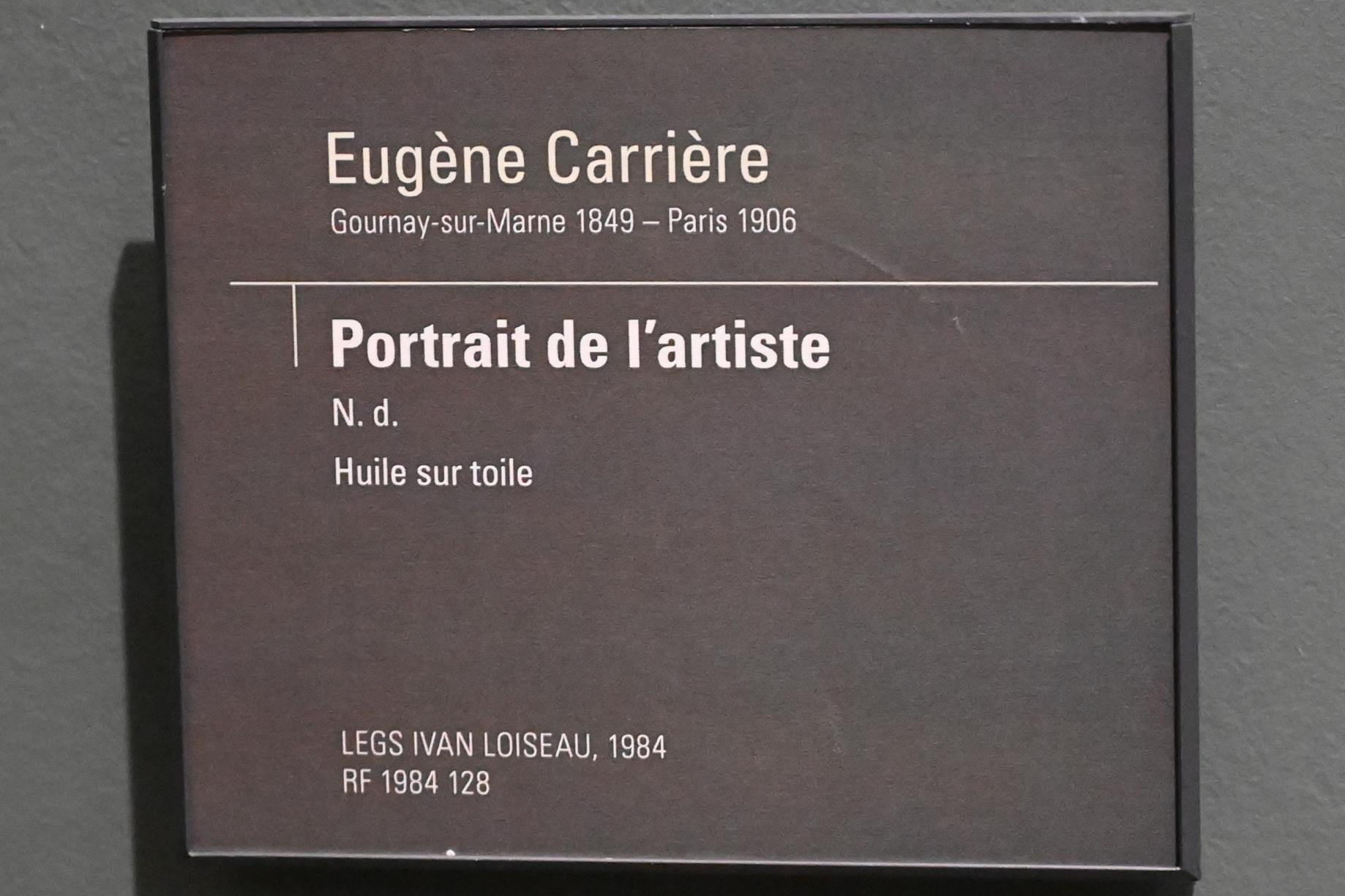Eugène Carrière (1890&ndash;1903), Selbstporträt, Paris, Musée d’Orsay, Undatiert, Bild 2/2