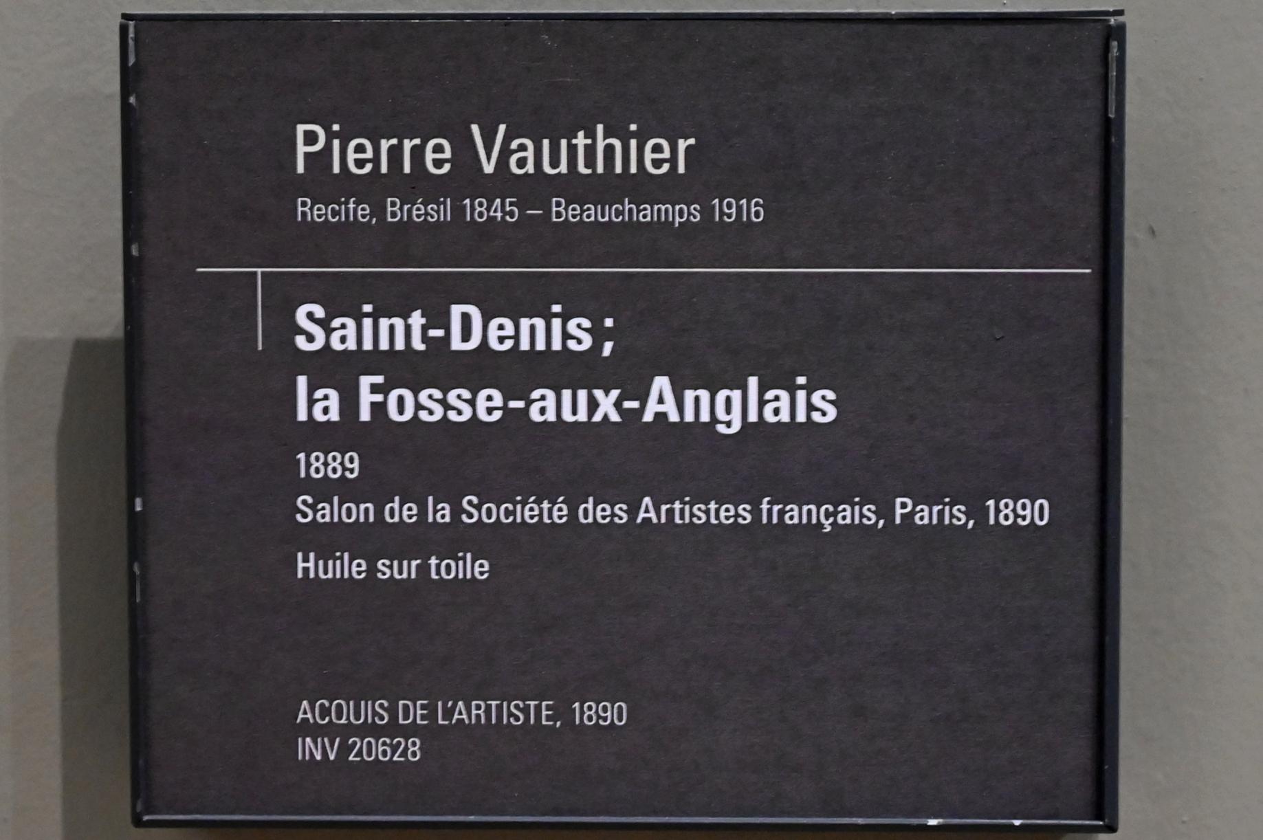 Pierre Vauthier (1882&ndash;1889), Fosse-aux-Anglais in St. Denis, Paris, Musée d’Orsay, 1889, Bild 2/2
