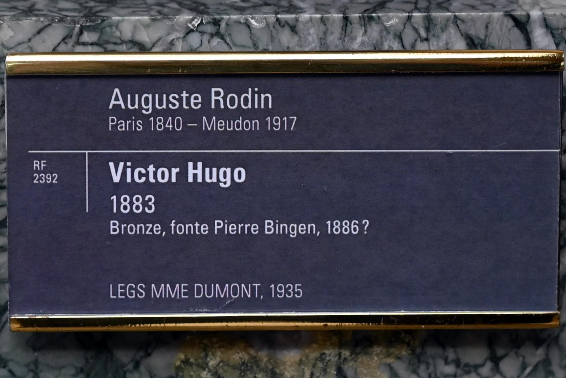 Auguste Rodin (1863&ndash;1917), Porträtbüste des Victor Hugo, Paris, Musée d’Orsay, 1883, Bild 3/3