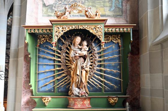 Michel Erhart (1472&ndash;1516), Madonna auf der Mondsichel, Überlingen, Münster St. Nikolaus, um 1510