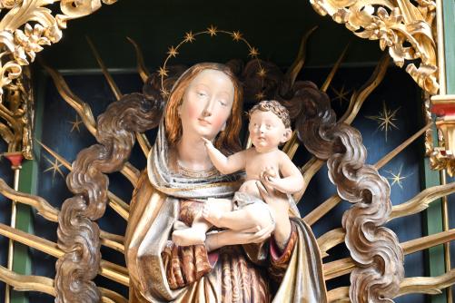Michel Erhart (1472&ndash;1516), Madonna auf der Mondsichel, Überlingen, Münster St. Nikolaus, um 1510, Bild 4/4