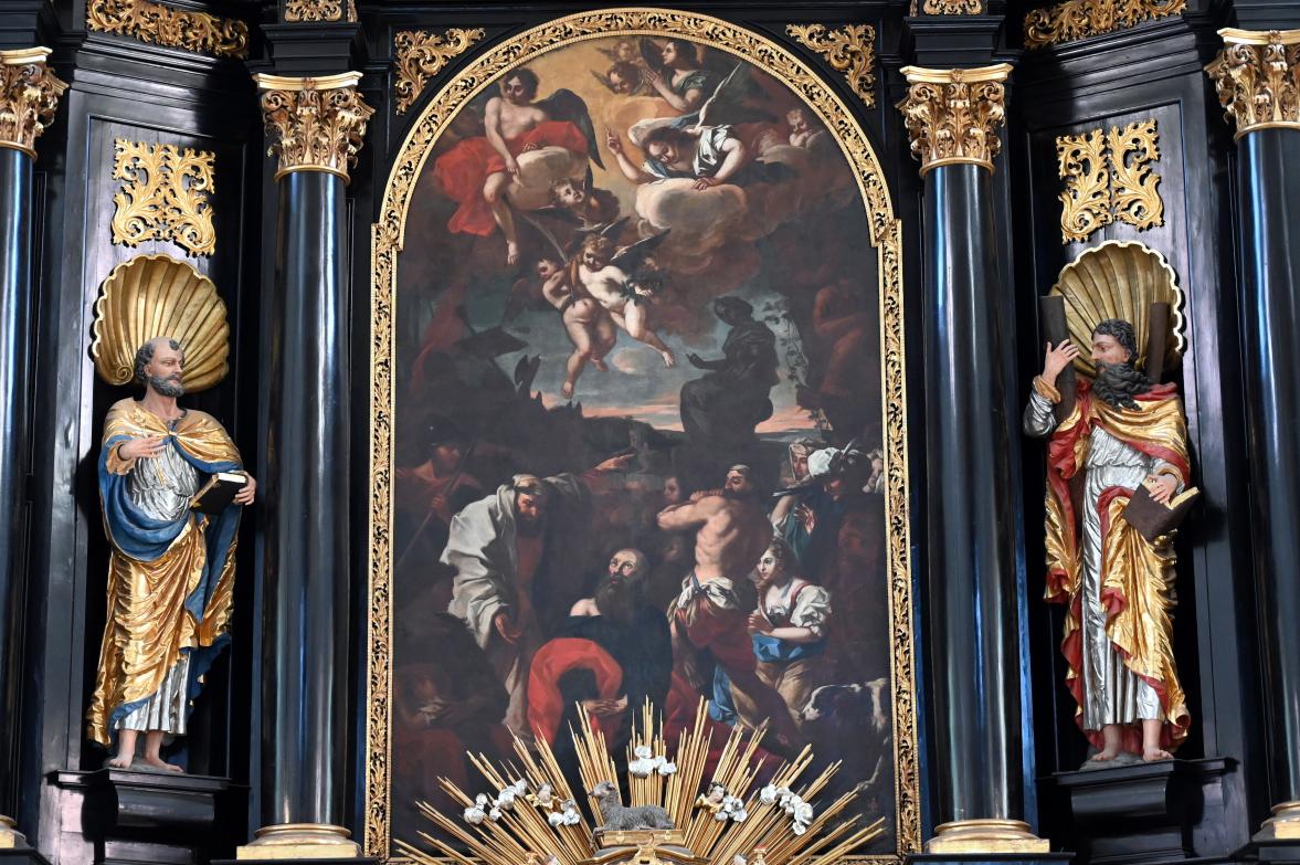 Franz Werner Tamm (1691&ndash;1717), Martyrium des Heiligen Paulus, Passau, Stadtpfarrkirche St Paul, um 1698&ndash;1701